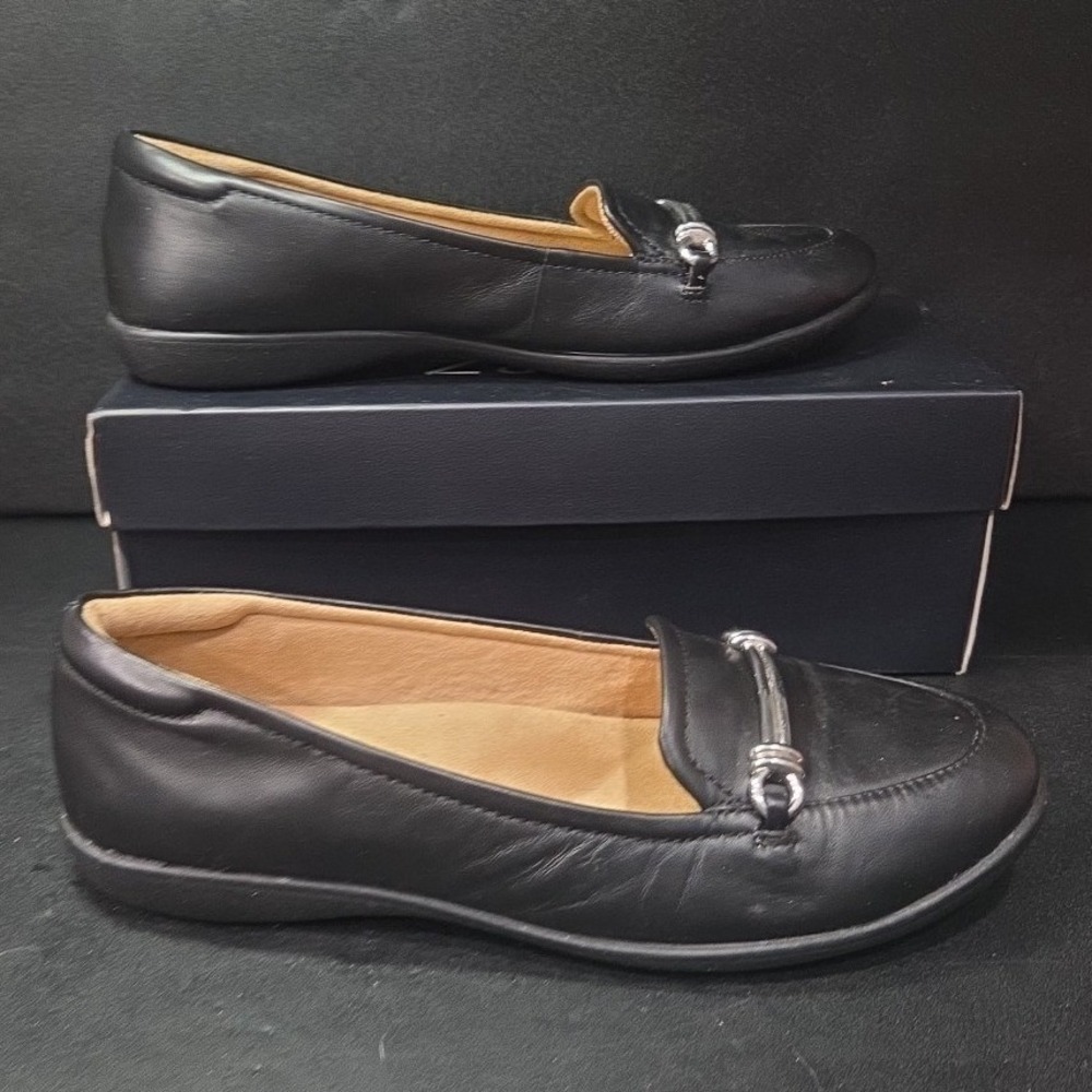 Naturalizer Florence Black‎ Leather Horsebit Loafers, Women's 8M, G8662L1001 - Picture 4 of 8